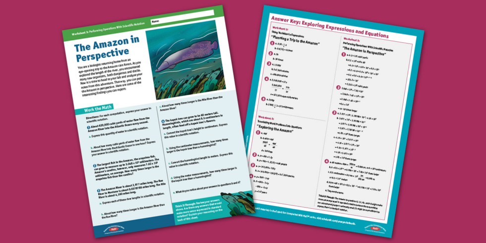 Scientific Notation Lesson Plan: Exploring Expressions and Equations ...